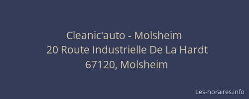 Cleanic'auto - Molsheim