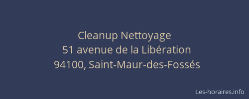 Cleanup Nettoyage