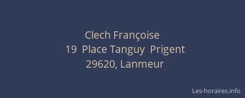 Clech Fran&ccedil;oise