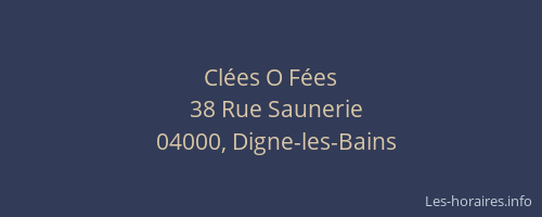 Clées O Fées