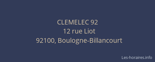 CLEMELEC 92