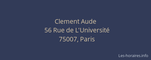 Clement Aude