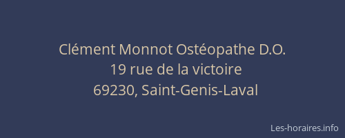 Clément Monnot Ostéopathe D.O.