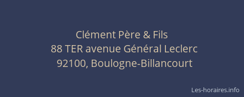 Clément Père & Fils