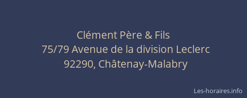 Clément Père & Fils