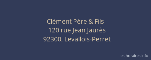 Clément Père & Fils