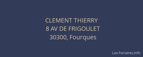 CLEMENT THIERRY