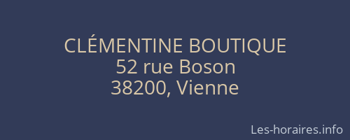 CLÉMENTINE BOUTIQUE