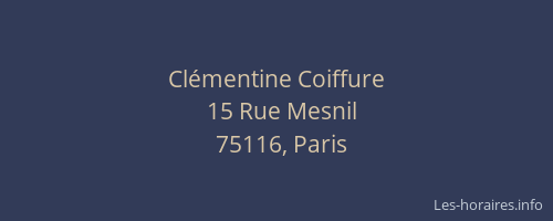 Clémentine Coiffure