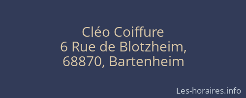 Cléo Coiffure