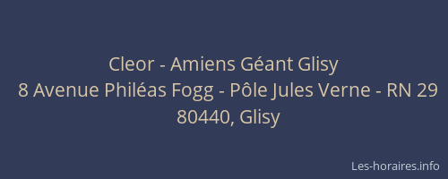 Cleor - Amiens Géant Glisy