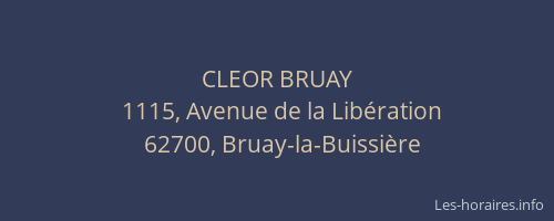 CLEOR BRUAY