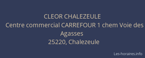 CLEOR CHALEZEULE