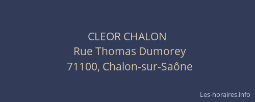 CLEOR CHALON