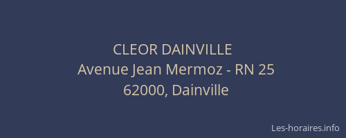 CLEOR DAINVILLE