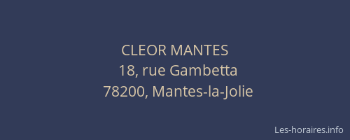 CLEOR MANTES
