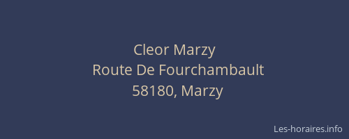 Cleor Marzy