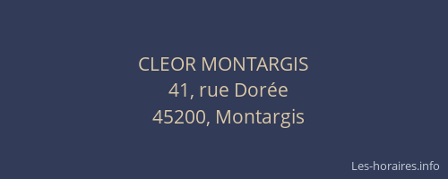 CLEOR MONTARGIS