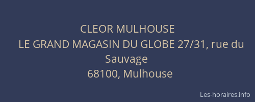 CLEOR MULHOUSE