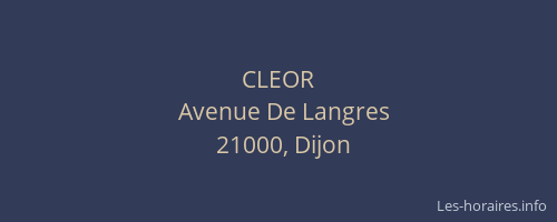 CLEOR