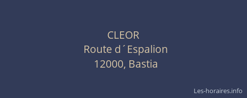 CLEOR