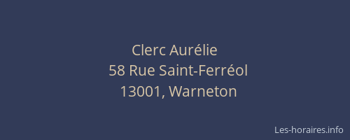 Clerc Aurélie