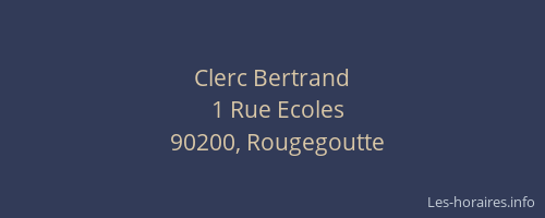 Clerc Bertrand
