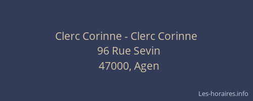 Clerc Corinne - Clerc Corinne
