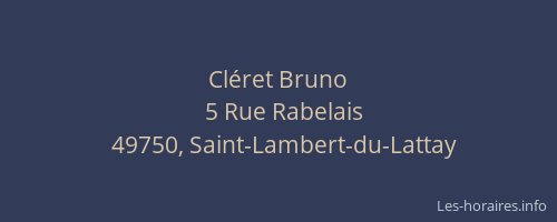Cléret Bruno
