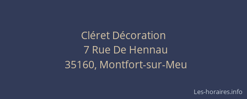 Cléret Décoration