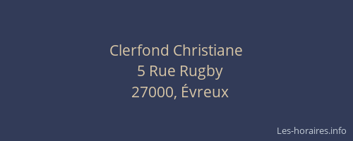 Clerfond Christiane