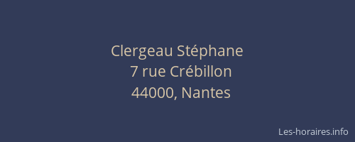 Clergeau Stéphane