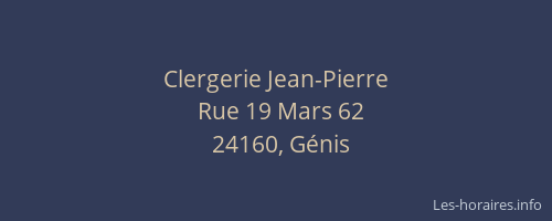 Clergerie Jean-Pierre