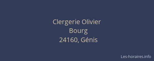 Clergerie Olivier