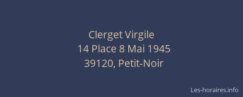 Clerget Virgile