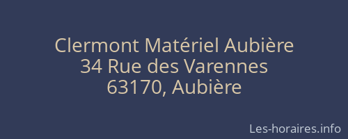 Clermont Matériel Aubière