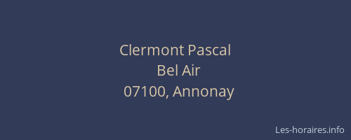 Clermont Pascal
