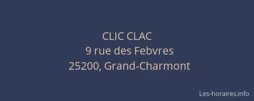 CLIC CLAC