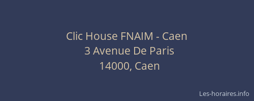 Clic House FNAIM - Caen