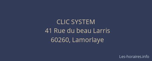 CLIC SYSTEM