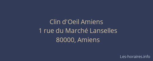 Clin d'Oeil Amiens