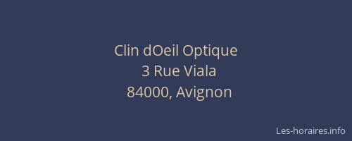 Clin dOeil Optique
