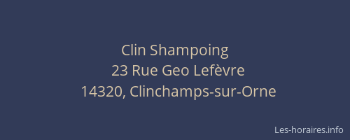 Clin Shampoing