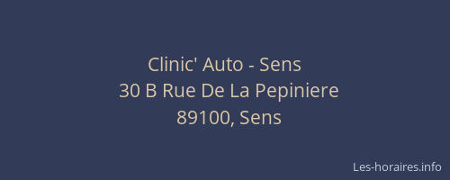 Clinic' Auto - Sens