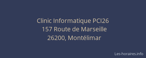 Clinic Informatique PCI26