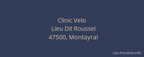 Clinic Velo