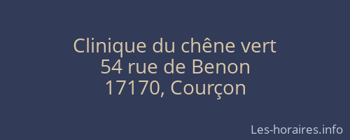 Clinique du chêne vert