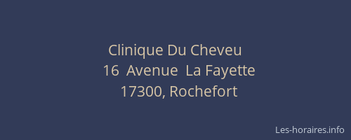 Clinique Du Cheveu