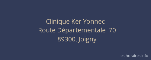 Clinique Ker Yonnec
