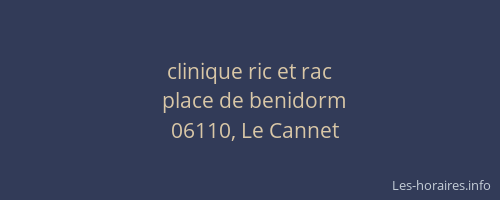clinique ric et rac